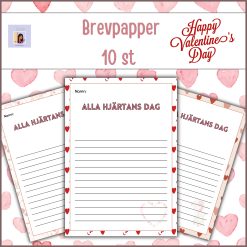 Alla hjärtans dag brevpapper