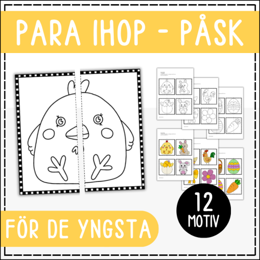 Påskpyssel: para ihop motiven
