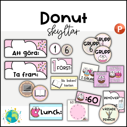 Donut - Skyltar