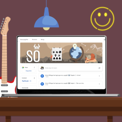 Ämnesskyltar för Google Classroom (rörliga)