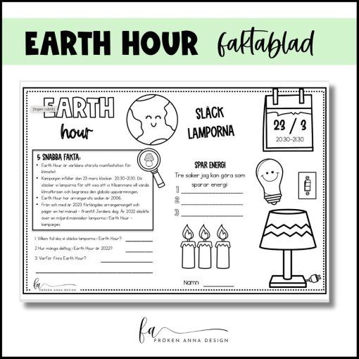 Earth Hour: Faktablad