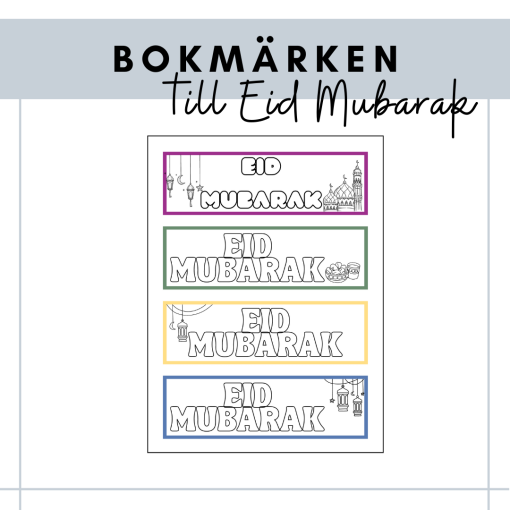 Bokmärken - Eid Mubarak
