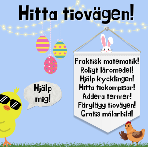 Hjälp kycklingen! Hitta tiokompisarna