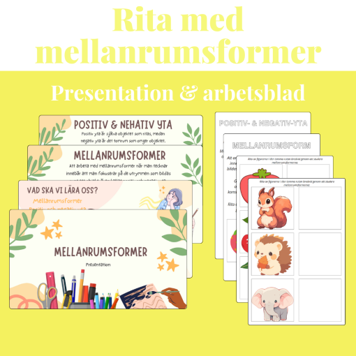 Teckna med mellanrumsfomer (paket)