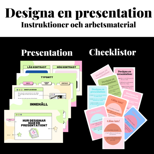 Designa en presentation - Presentation och checklistor