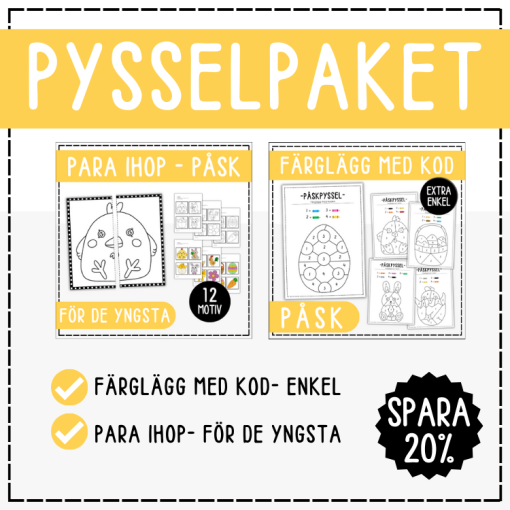 Pysselpaket- påsk (för de yngre)