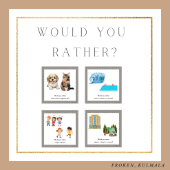 English game: Would you rather?