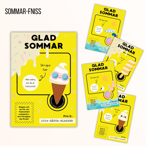 Sommar-Fniss (färdiga och redigerbara mallar)
