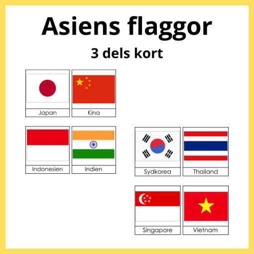 Asiens flaggor 3 del