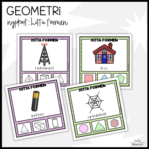 Geometri - Nypkort - Hitta formen