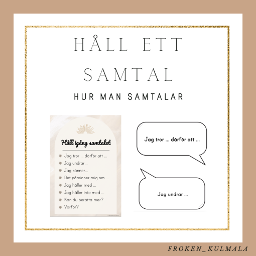 Håll ett samtal