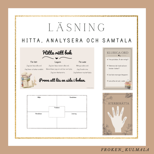 Läsning - hitta, analysera och samtala