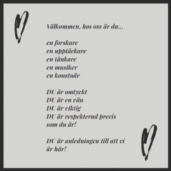 Välkomstskyltar