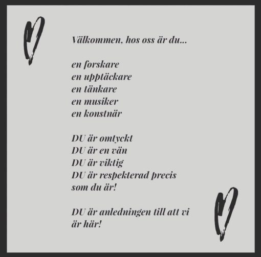 Välkomstskyltar