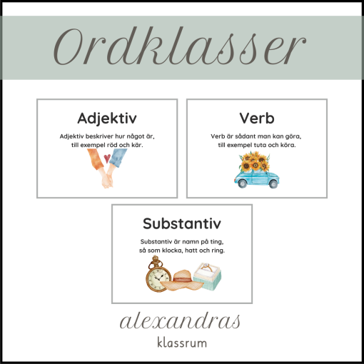Ordklasser