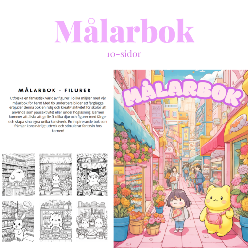 Målarbok - filurer