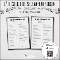Låttexter till skolavslutningen (Samir & Viktor) - Hela världen väntar