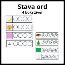 Stava ord, 4 bokstäver