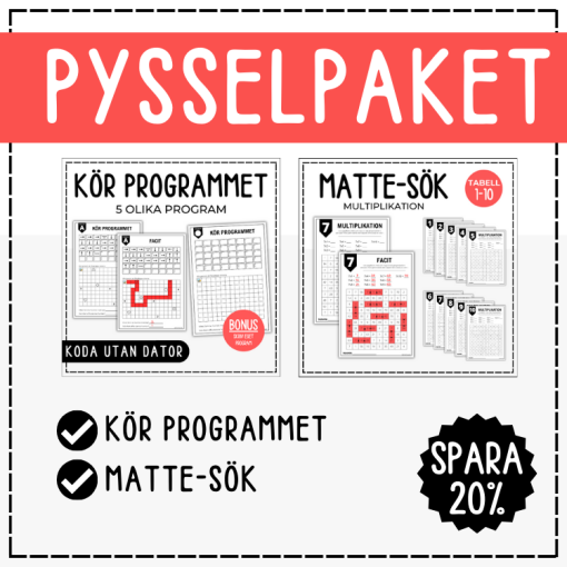 Pysselpaket- multiplikation och kodning