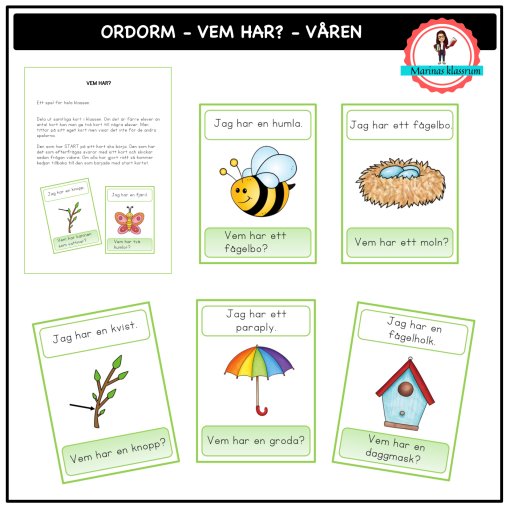 Ordorm - vem har? - våren