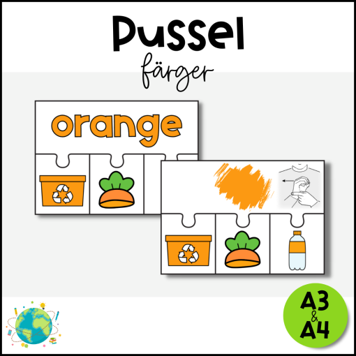 Pussel - Färger och sopor