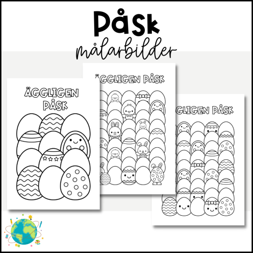 Äggligen Påsk - Målarbilder