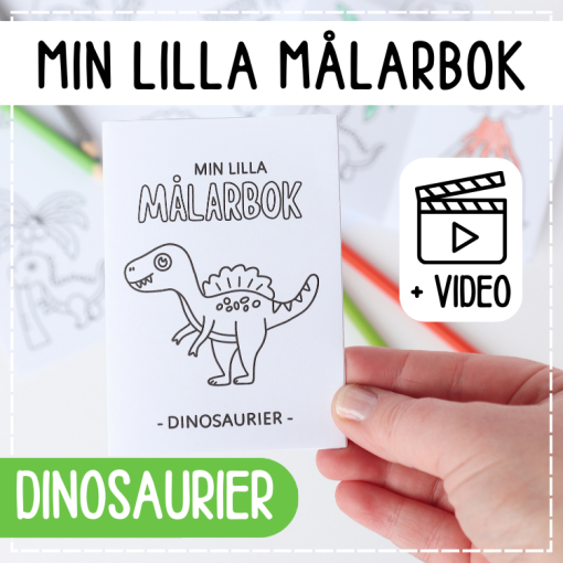 Liten målarbok- Dinosaurier
