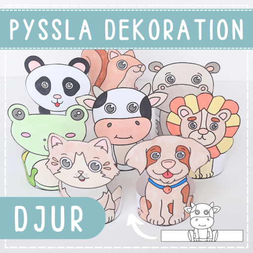 Pyssla djur- dekorationer