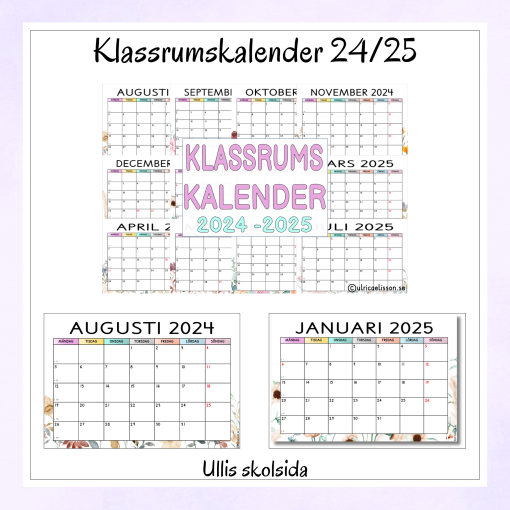 Klassrumskalender 24/25