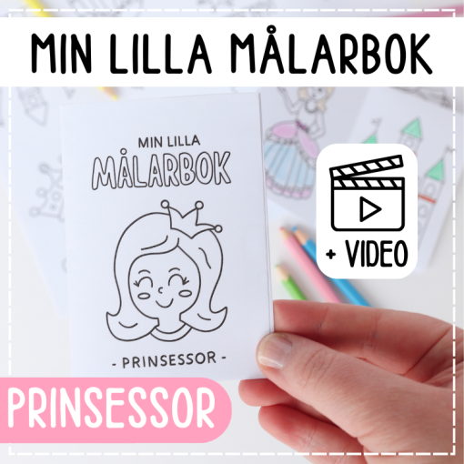 Min lilla målarbok- prinsessor
