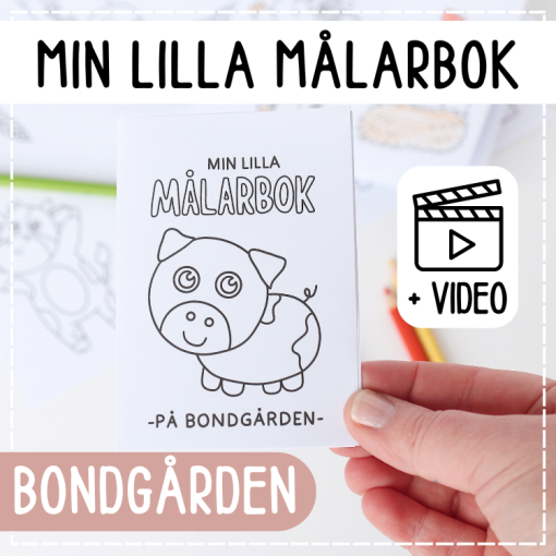 Min lilla målarbok- på bondgården