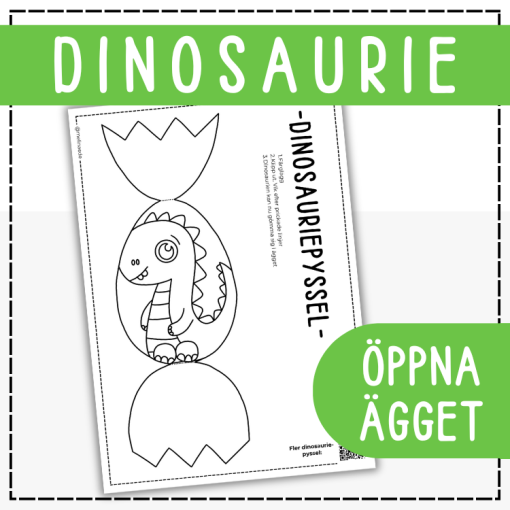 Dinosauriepyssel- dinosaurie i ägg