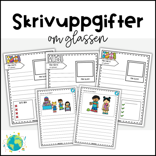 Glass - Skrivuppgifter