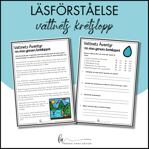 Vattnets Kretslopp: Läsförståelse