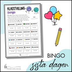 Bingo till sista skoldagarna