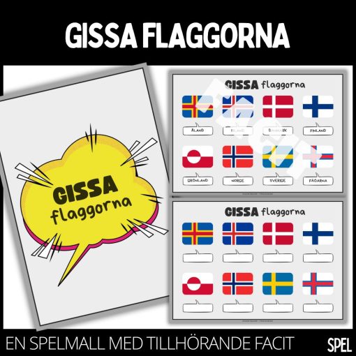 Gissa flaggorna - 3 (norden)