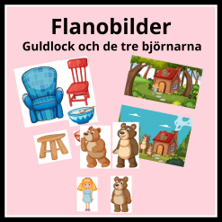 Flanobilder - Guldlock och de tre björnarna