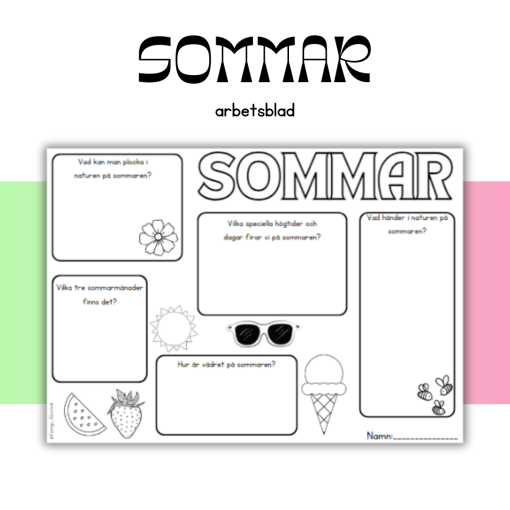 Arbetsblad sommar