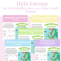 Arbetshäften om Europa 5st (paket)