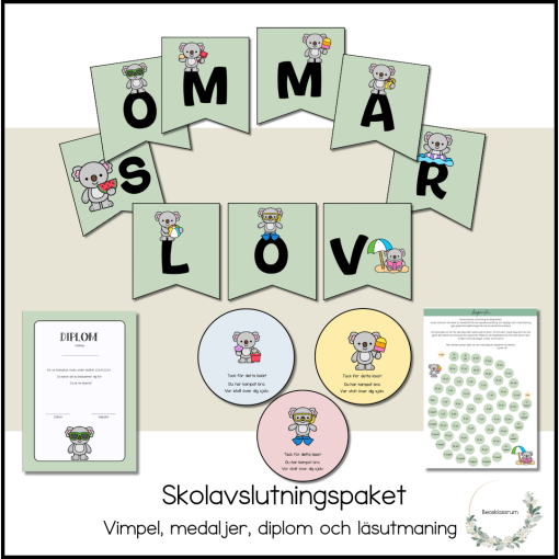 Skolavslutningspaket - koalor