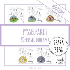 Pysselpaket 3D-pyssel diorama Högtider