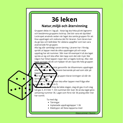 36leken - Natur, miljö och återvinning.