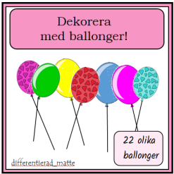 Dekorera klassrummet med ballonger