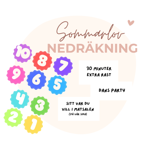 Uppdrag till ballonger - Sommarlov nedräkning