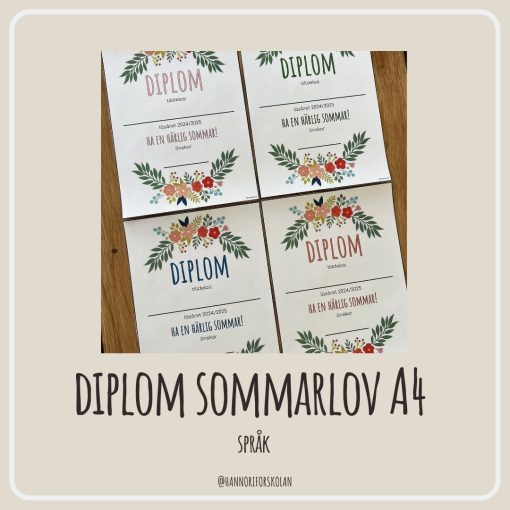 Diplom sommarlov A4