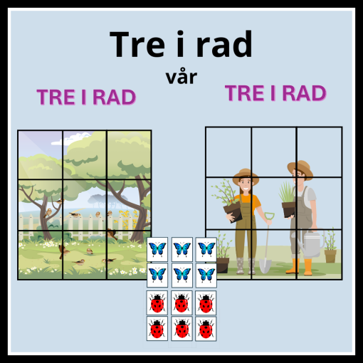 Tre i rad - vår
