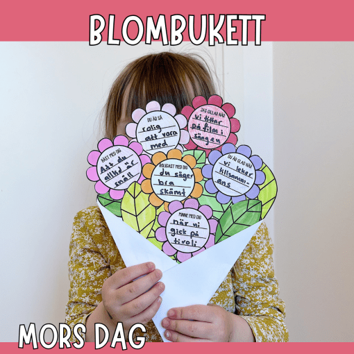 Mors dags-pyssel: ge bort peppande blombukett