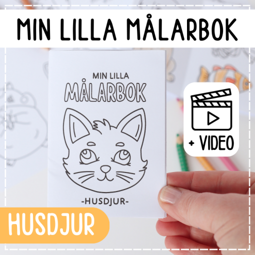 Min lilla målarbok- husdjur