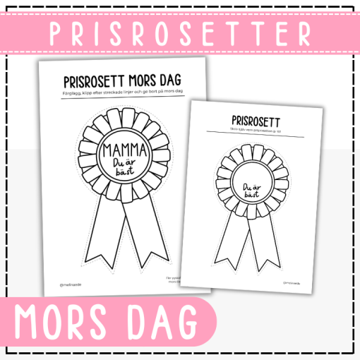 Pyssel till mors dag - prisrosett
