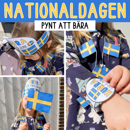 Nationaldagen 6 juni - pynt att bära